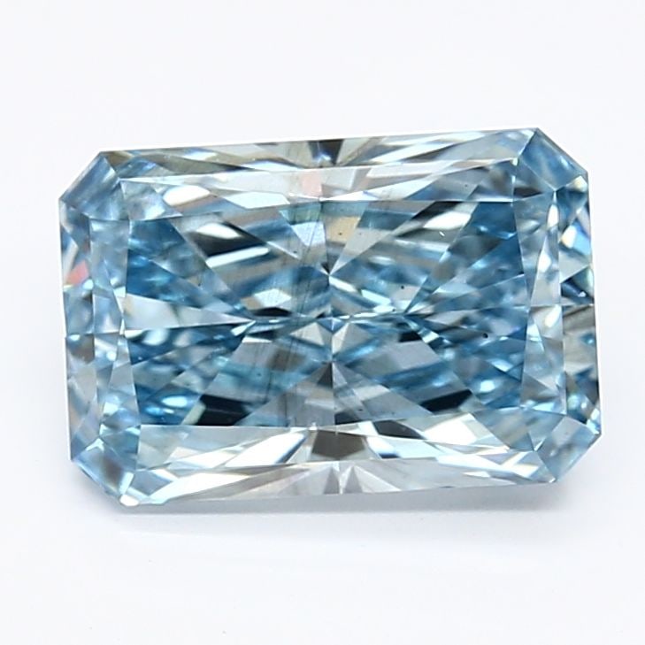 Loose Diamond - RADIANT 2.13ct Fancy Vivid Blue SI1: Loose Diamond - RADIANT 2.13ct Fancy Vivid Blue SI1 Source: This is a real non-mined Diamond that has been grown in a lab Shape: RADIANT Carats: 2.13 Color: Fancy Vivid Blue Certification: IGI Video: