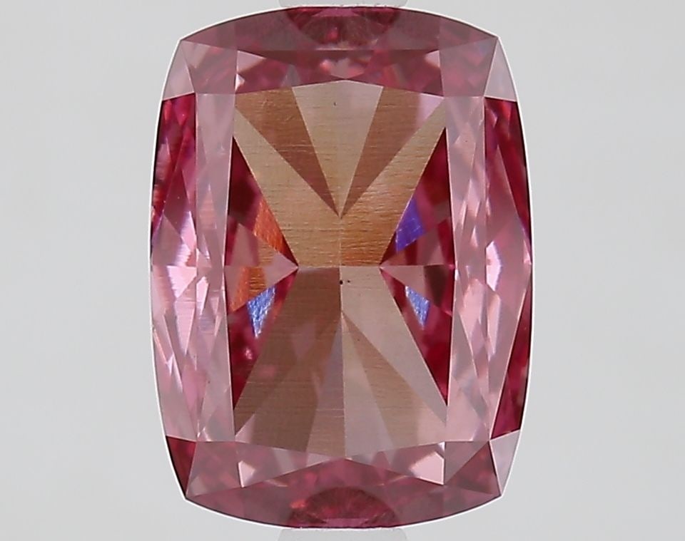 Loose Diamond - CUSHION MODIFIED 2.0ct Fancy Vivid Pink VS2: Loose Diamond - CUSHION MODIFIED 2.0ct Fancy Vivid Pink VS2 Source: This is a real non-mined Diamond that has been grown in a lab Shape: CUSHION MODIFIED Carats: 2.0 Color: Fancy Vivid Pink Certificat