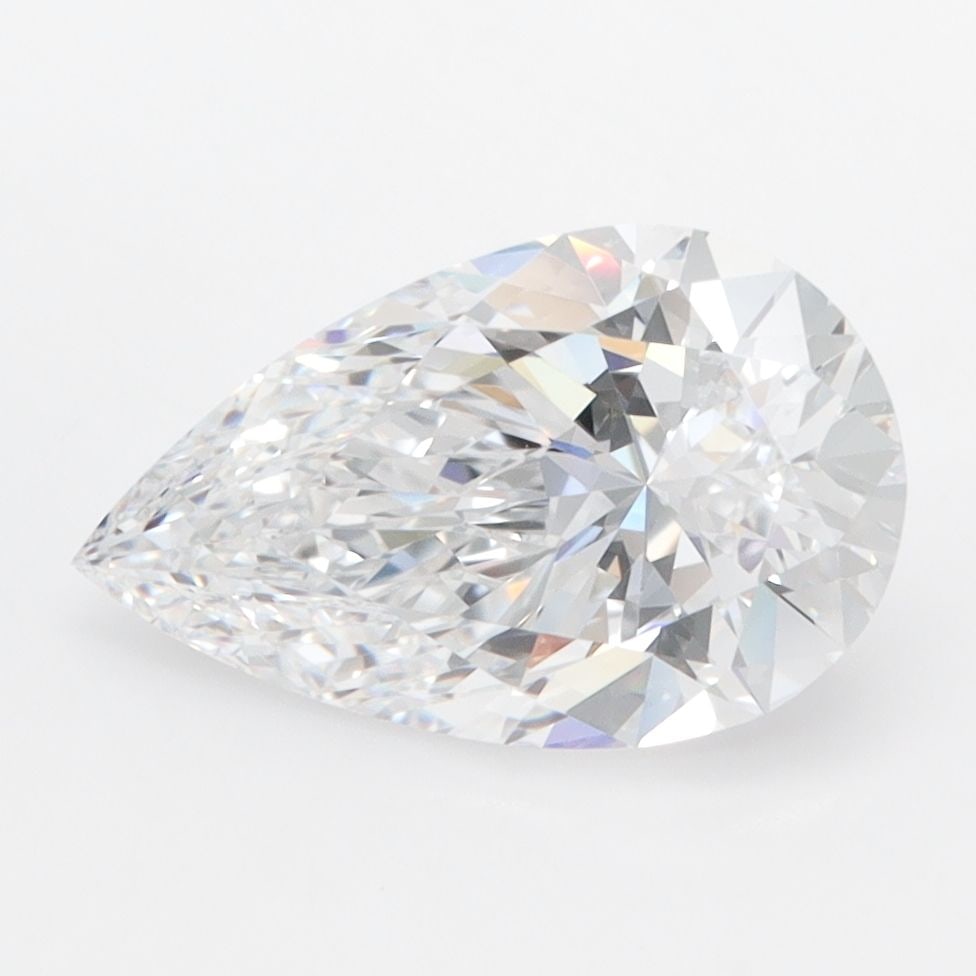 Loose Diamond - PEAR 2.1ct D VVS1: Loose Diamond - PEAR 2.1ct D VVS1 Source: This is a real non-mined Diamond that has been grown in a lab Shape: PEAR Carats: 2.1 Color: D Clarity: VVS1 Certification: IGI The Diamond Depot Guarantee: A