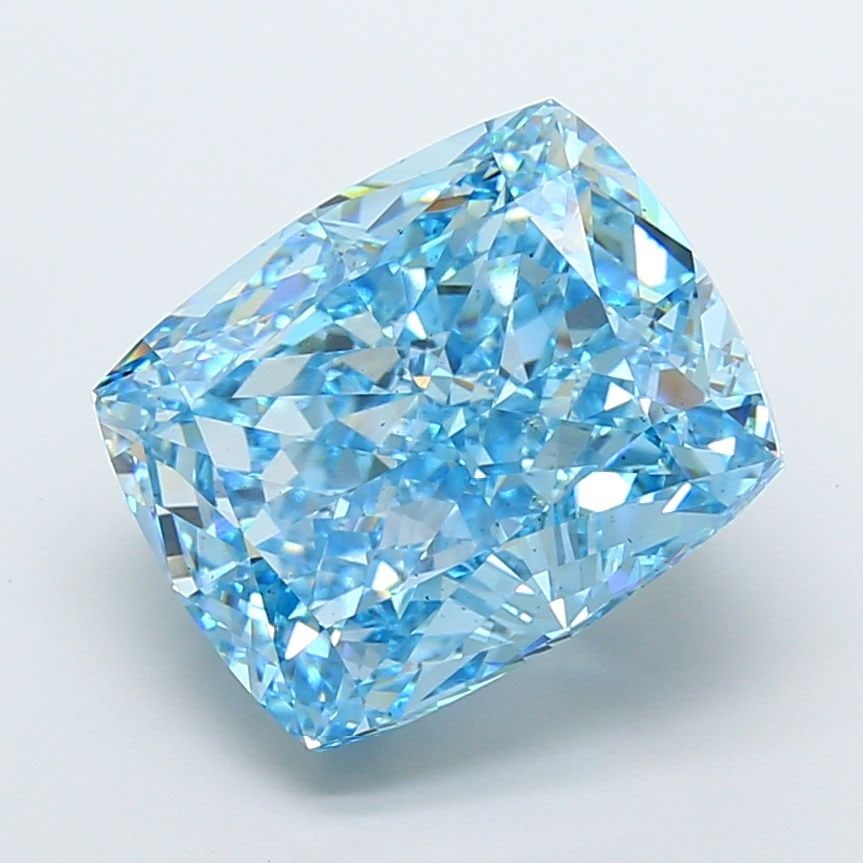 Loose Diamond - CUSHION MODIFIED 18.15ct Fancy Vivid Blue SI1 (1 of 1)