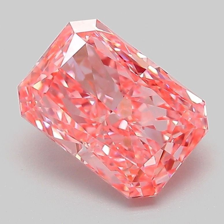 Loose Diamond - RADIANT 2.03ct Fancy Vivid Pink VVS2: Loose Diamond - RADIANT 2.03ct Fancy Vivid Pink VVS2 Source: This is a real non-mined Diamond that has been grown in a lab Shape: RADIANT Carats: 2.03 Color: Fancy Vivid Pink Certification: IGI Video: