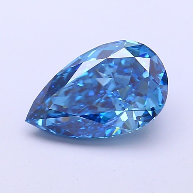 Loose Diamond - PEAR 2.09ct Fancy Vivid Blue VS1: Loose Diamond - PEAR 2.09ct Fancy Vivid Blue VS1 Source: This is a real non-mined Diamond that has been grown in a lab Shape: PEAR Carats: 2.09 Color: Fancy Vivid Blue Certification: IGI Video: