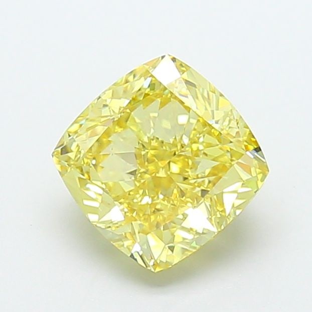 Loose Diamond - CUSHION MODIFIED 3.04ct Fancy Intense Yellow VS1: Loose Diamond - CUSHION MODIFIED 3.04ct Fancy Intense Yellow VS1 Source: This is a real non-mined Diamond that has been grown in a lab Shape: CUSHION MODIFIED Carats: 3.04 Color: Fancy Intense Yellow 