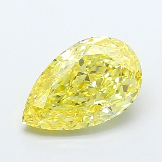 Loose Diamond - PEAR 1.55ct Fancy Vivid Yellow VS1: Loose Diamond - PEAR 1.55ct Fancy Vivid Yellow VS1 Source: This is a real non-mined Diamond that has been grown in a lab Shape: PEAR Carats: 1.55 Color: Fancy Vivid Yellow Certification: IGI Video: