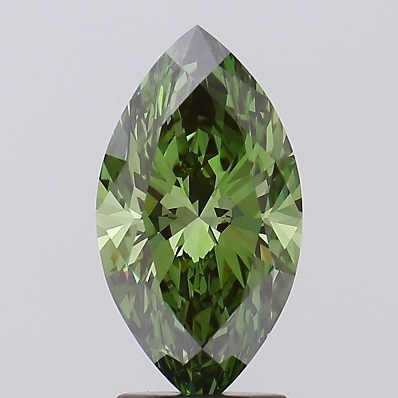 Loose Diamond - MARQUISE 2.58ct Fancy Vivid Green VS1: Loose Diamond - MARQUISE 2.58ct Fancy Vivid Green VS1 Source: This is a real non-mined Diamond that has been grown in a lab Shape: MARQUISE Carats: 2.58 Color: Fancy Vivid Green Certification: IGI Vid
