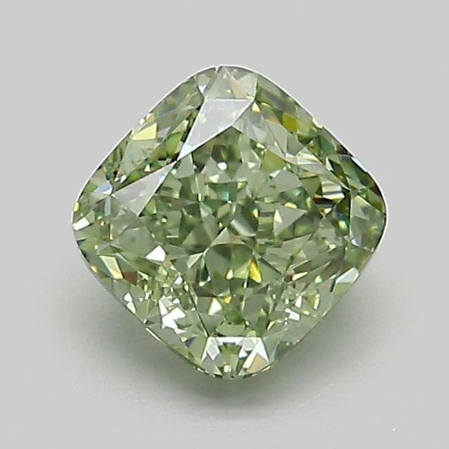 Loose Diamond - CUSHION MODIFIED 1.06ct Fancy Vivid Green VVS1: Loose Diamond - CUSHION MODIFIED 1.06ct Fancy Vivid Green VVS1 Source: This is a real non-mined Diamond that has been grown in a lab Shape: CUSHION MODIFIED Carats: 1.06 Color: Fancy Vivid Green Certi