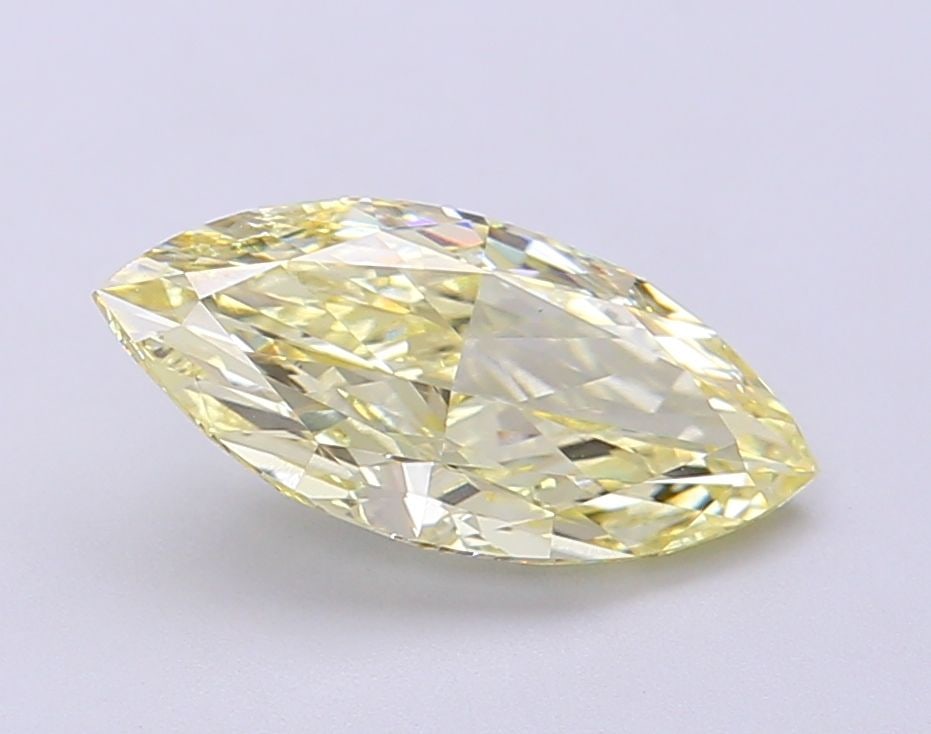 Loose Diamond - MARQUISE 2.0ct Fancy Light Yellow VS1: Loose Diamond - MARQUISE 2.0ct Fancy Light Yellow VS1 Source: This is a real non-mined Diamond that has been grown in a lab Shape: MARQUISE Carats: 2.0 Color: Fancy Light Yellow Certification: IGI Vid