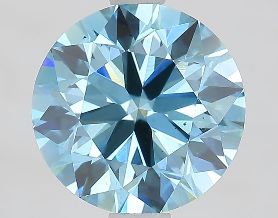 Ideal Loose Diamond - ROUND 1.71ct Fancy Vivid Blue VS1: Ideal Loose Diamond - ROUND 1.71ct Fancy Vivid Blue VS1 Source: This is a real non-mined Diamond that has been grown in a lab Shape: ROUND Carats: 1.71 Color: Fancy Vivid Blue Certification: IGI Video