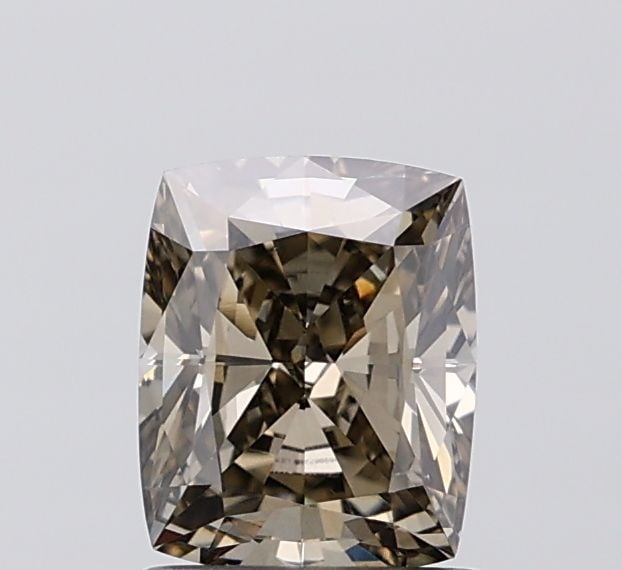 Loose Diamond - CUSHION MODIFIED 1.06ct Fancy Light Yellowish Gray VS1: Loose Diamond - CUSHION MODIFIED 1.06ct Fancy Light Yellowish Gray VS1 Source: This is a real non-mined Diamond that has been grown in a lab Shape: CUSHION MODIFIED Carats: 1.06 Color: Fancy Light Yel