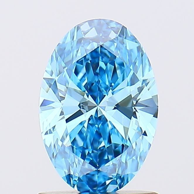 Loose Diamond - OVAL 1.0ct Fancy Vivid Blue VS2: Loose Diamond - OVAL 1.0ct Fancy Vivid Blue VS2 Source: This is a real non-mined Diamond that has been grown in a lab Shape: OVAL Carats: 1.0 Color: Fancy Vivid Blue Certification: IGI Video: