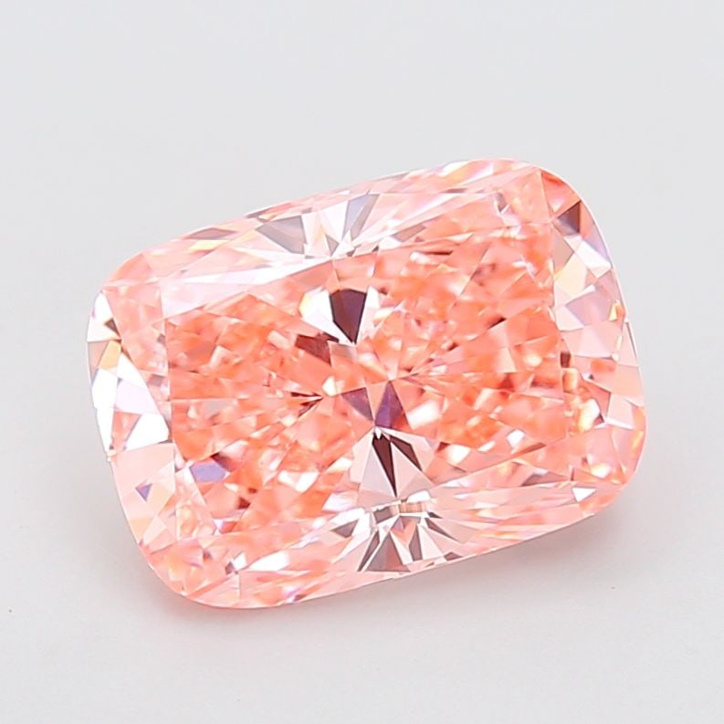 Loose Diamond - CUSHION MODIFIED 5.07ct Fancy Vivid Pink VVS2: Loose Diamond - CUSHION MODIFIED 5.07ct Fancy Vivid Pink VVS2 Source: This is a real non-mined Diamond that has been grown in a lab Shape: CUSHION MODIFIED Carats: 5.07 Color: Fancy Vivid Pink Certifi