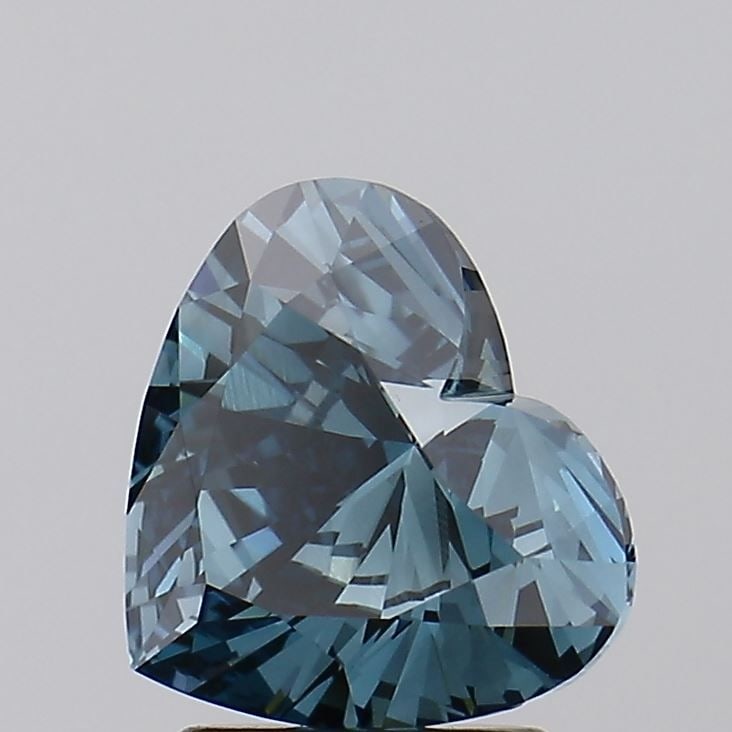 Loose Diamond - HEART 2.02ct Fancy Vivid Blueish Green VVS2: Loose Diamond - HEART 2.02ct Fancy Vivid Blueish Green VVS2 Source: This is a real non-mined Diamond that has been grown in a lab Shape: HEART Carats: 2.02 Color: Fancy Vivid Blueish Green Certificati