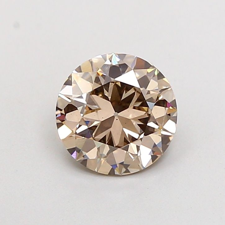 Loose Diamond - ROUND 1.51ct Fancy Light Brown VS2: Loose Diamond - ROUND 1.51ct Fancy Light Brown VS2 Source: This is a real non-mined Diamond that has been grown in a lab Shape: ROUND Carats: 1.51 Color: Fancy Light Brown Certification: IGI Video: