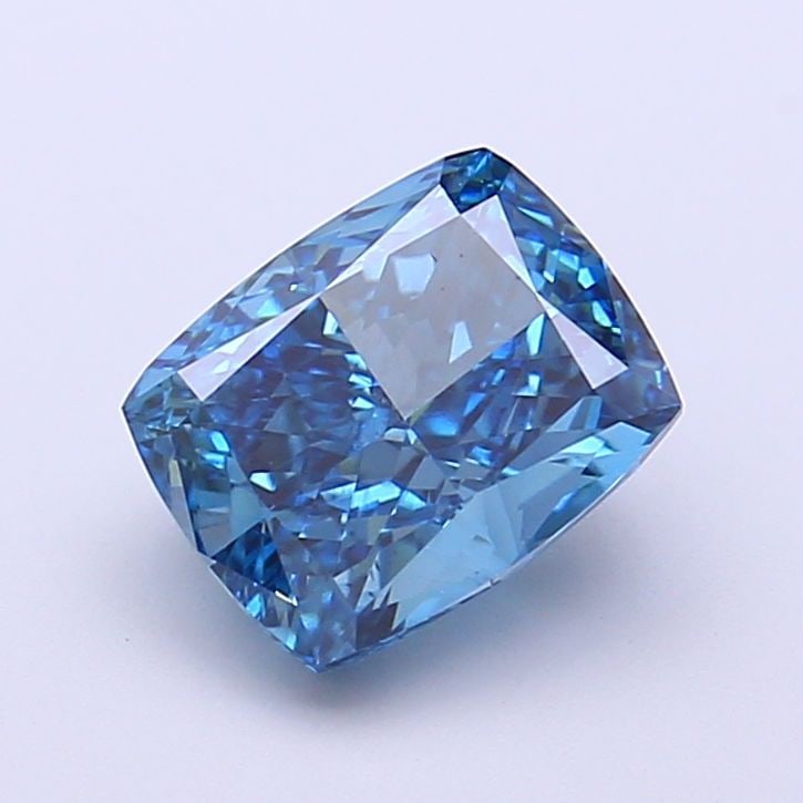 Loose Diamond - CUSHION MODIFIED 2.04ct Fancy Vivid Blue VS1: Loose Diamond - CUSHION MODIFIED 2.04ct Fancy Vivid Blue VS1 Source: This is a real non-mined Diamond that has been grown in a lab Shape: CUSHION MODIFIED Carats: 2.04 Color: Fancy Vivid Blue Certific