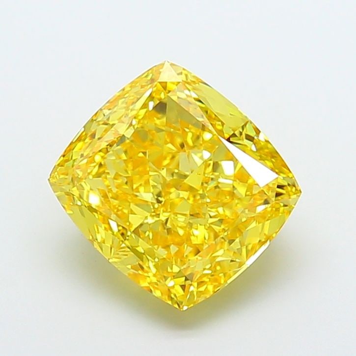 Loose Diamond - CUSHION MODIFIED 6.73ct Fancy Vivid Yellow VVS2: Loose Diamond - CUSHION MODIFIED 6.73ct Fancy Vivid Yellow VVS2 Source: This is a real non-mined Diamond that has been grown in a lab Shape: CUSHION MODIFIED Carats: 6.73 Color: Fancy Vivid Yellow Cer