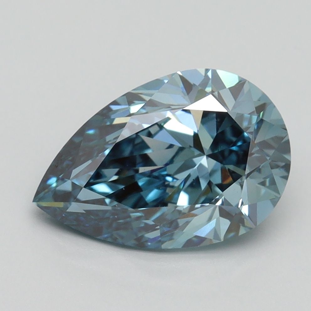Loose Diamond - PEAR 2.5ct Fancy Vivid Blue VS1: Loose Diamond - PEAR 2.5ct Fancy Vivid Blue VS1 Source: This is a real non-mined Diamond that has been grown in a lab Shape: PEAR Carats: 2.5 Color: Fancy Vivid Blue Certification: IGI Video: