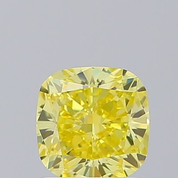 Loose Diamond - CUSHION BRILLIANT 1.1ct Fancy Intense Yellow VVS2: Loose Diamond - CUSHION BRILLIANT 1.1ct Fancy Intense Yellow VVS2 Source: This is a real non-mined Diamond that has been grown in a lab Shape: CUSHION BRILLIANT Carats: 1.1 Color: Fancy Intense Yellow