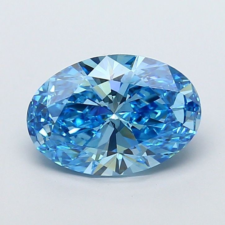 Loose Diamond - OVAL 3.01ct Fancy Vivid Blue VS1: Loose Diamond - OVAL 3.01ct Fancy Vivid Blue VS1 Source: This is a real non-mined Diamond that has been grown in a lab Shape: OVAL Carats: 3.01 Color: Fancy Vivid Blue Certification: IGI Video:
