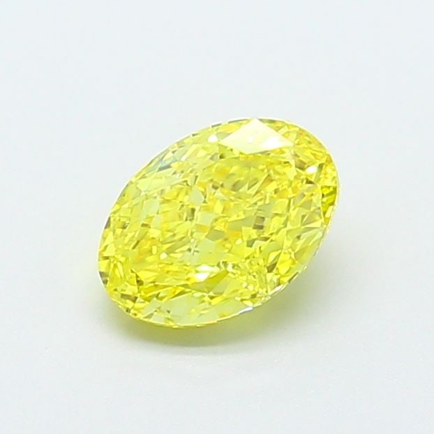 Loose Diamond - OVAL 1.06ct Fancy Vivid Yellow VS1: Loose Diamond - OVAL 1.06ct Fancy Vivid Yellow VS1 Source: This is a real non-mined Diamond that has been grown in a lab Shape: OVAL Carats: 1.06 Color: Fancy Vivid Yellow Certification: IGI Video: