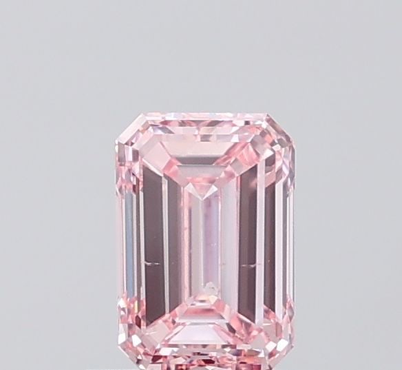 Loose Diamond - EMERALD 0.91ct Fancy Intense Pink VS2: Loose Diamond - EMERALD 0.91ct Fancy Intense Pink VS2 Source: This is a real non-mined Diamond that has been grown in a lab Shape: EMERALD Carats: 0.91 Color: Fancy Intense Pink Certification: IGI Vid
