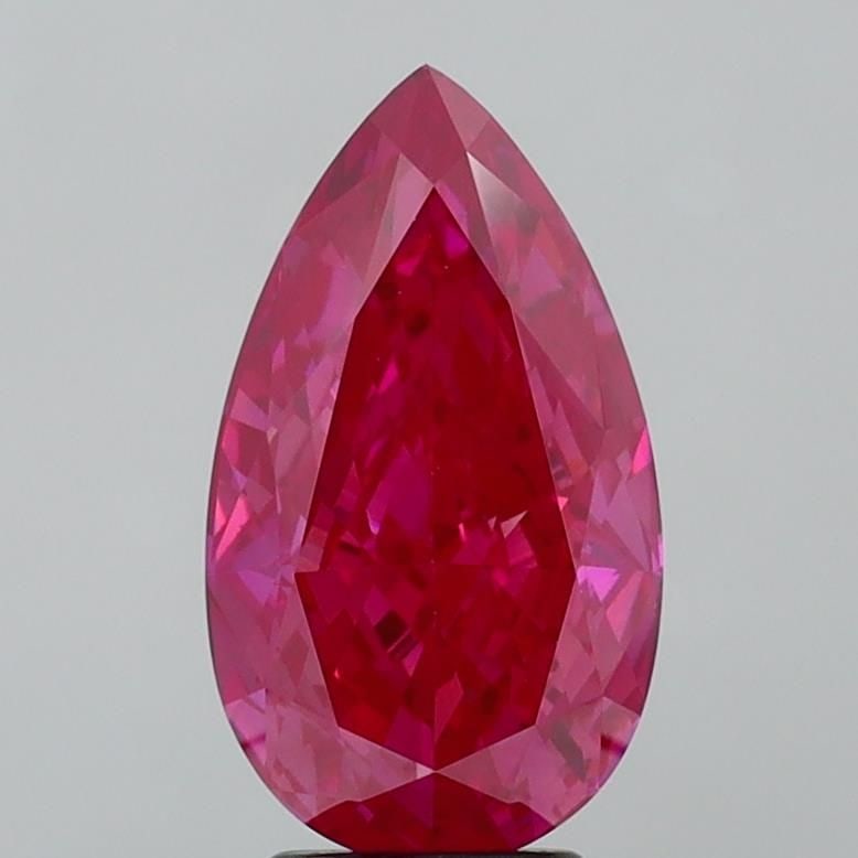 Loose Diamond - PEAR 4.01ct Fancy Vivid Pink VS1: Loose Diamond - PEAR 4.01ct Fancy Vivid Pink VS1 Source: This is a real non-mined Diamond that has been grown in a lab Shape: PEAR Carats: 4.01 Color: Fancy Vivid Pink Certification: IGI Video: