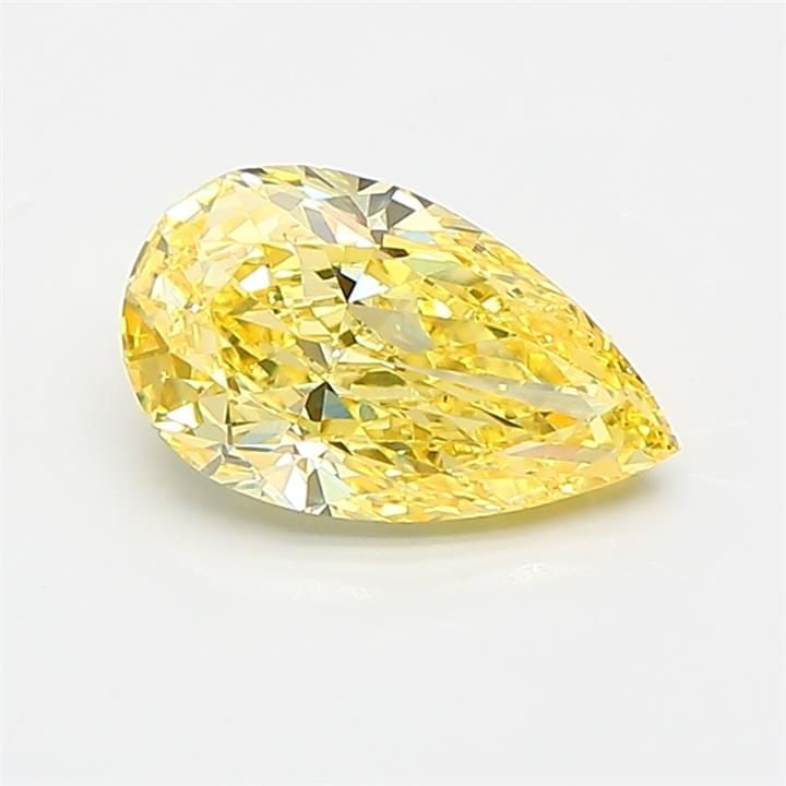 Loose Diamond - PEAR 1.02ct Fancy Intense Yellow VS1: Loose Diamond - PEAR 1.02ct Fancy Intense Yellow VS1 Source: This is a real non-mined Diamond that has been grown in a lab Shape: PEAR Carats: 1.02 Color: Fancy Intense Yellow Certification: IGI Video
