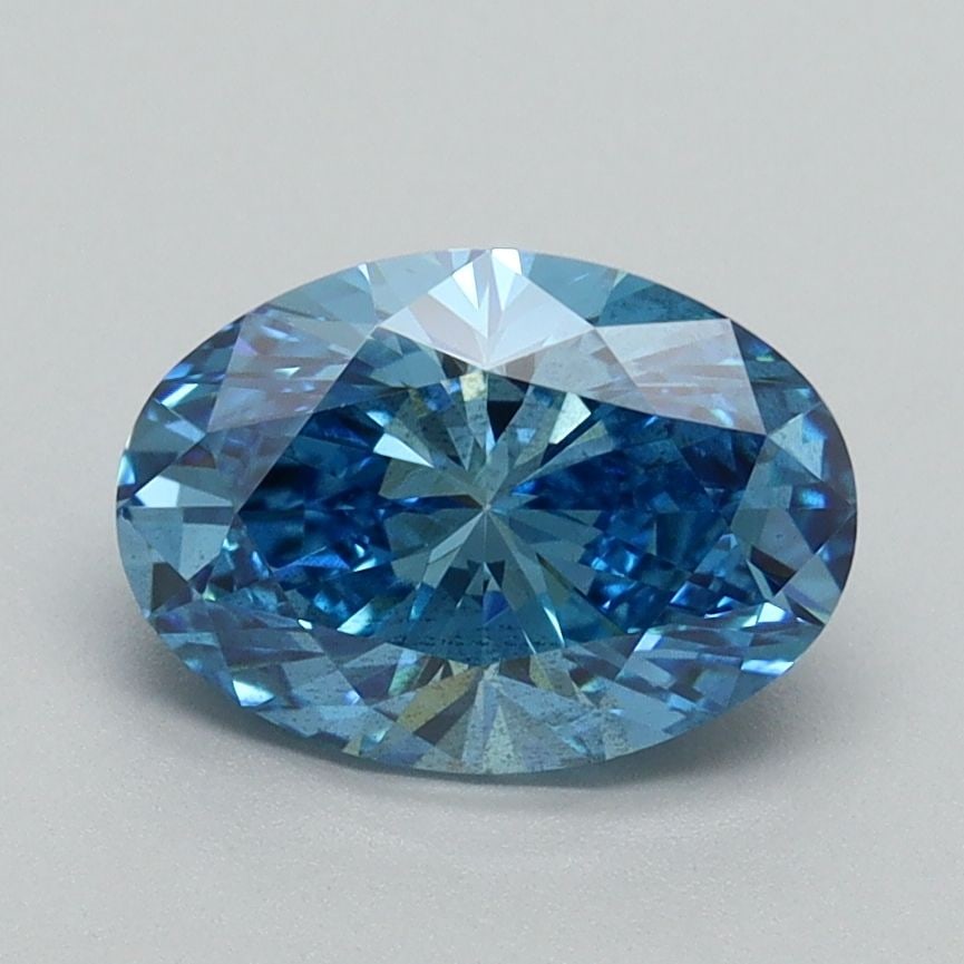 Loose Diamond - OVAL 1.55ct Fancy Vivid Blue SI1: Loose Diamond - OVAL 1.55ct Fancy Vivid Blue SI1 Source: This is a real non-mined Diamond that has been grown in a lab Shape: OVAL Carats: 1.55 Color: Fancy Vivid Blue Certification: IGI Video: