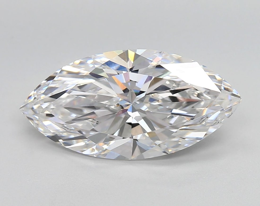 Loose Diamond - MARQUISE 4.05ct E VVS1: Loose Diamond - MARQUISE 4.05ct E VVS1 Source: This is a real non-mined Diamond that has been grown in a lab Shape: MARQUISE Carats: 4.05 Color: E Clarity: VVS1 Certification: IGI Video: