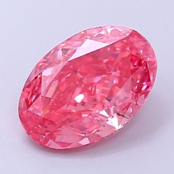 Loose Diamond - OVAL 1.28ct Fancy Vivid Pink SI1: Loose Diamond - OVAL 1.28ct Fancy Vivid Pink SI1 Source: This is a real non-mined Diamond that has been grown in a lab Shape: OVAL Carats: 1.28 Color: Fancy Vivid Pink Certification: IGI Video: