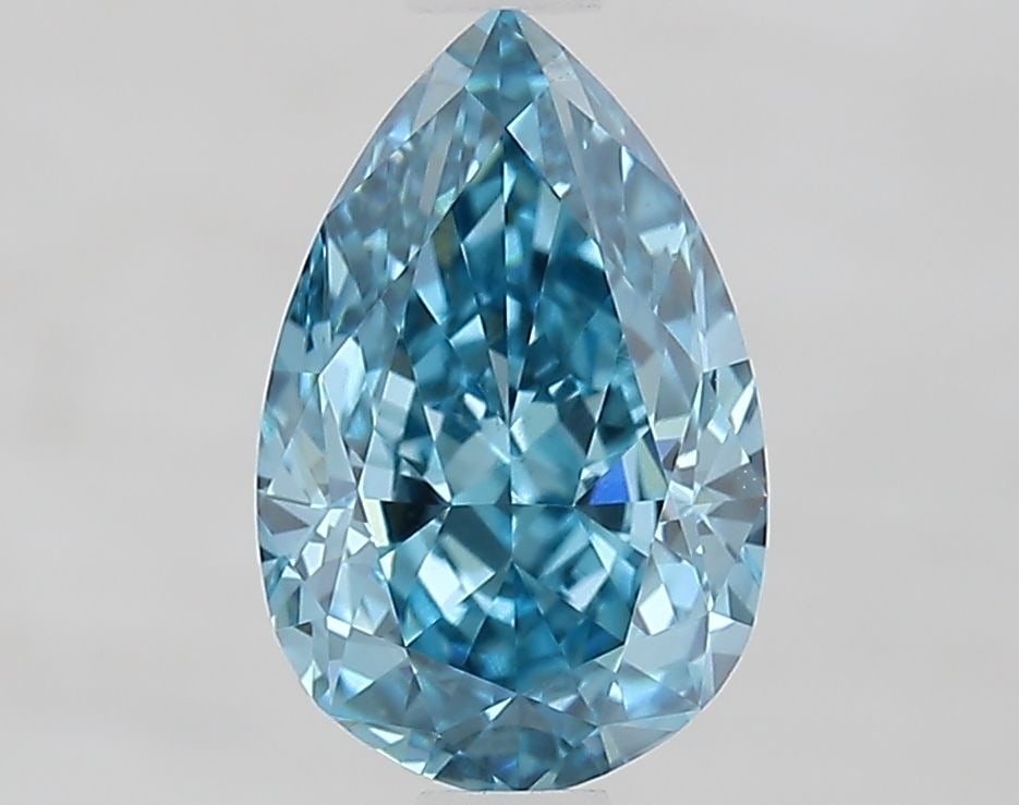 Loose Diamond - PEAR 1.47ct Fancy Vivid Blue VS1: Loose Diamond - PEAR 1.47ct Fancy Vivid Blue VS1 Source: This is a real non-mined Diamond that has been grown in a lab Shape: PEAR Carats: 1.47 Color: Fancy Vivid Blue Certification: IGI Video: