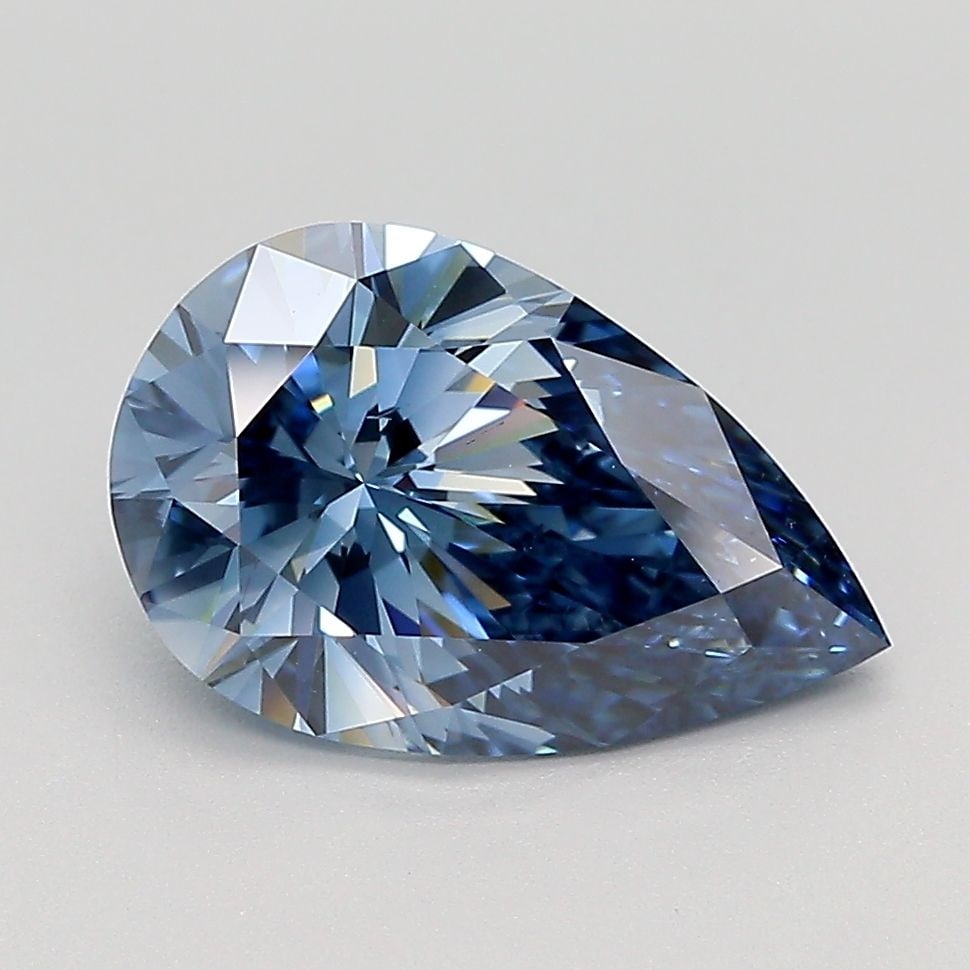 Loose Diamond - PEAR 2.24ct Fancy Deep Blue SI1: Loose Diamond - PEAR 2.24ct Fancy Deep Blue SI1 Source: This is a real non-mined Diamond that has been grown in a lab Shape: PEAR Carats: 2.24 Color: Fancy Deep Blue Certification: IGI Video: