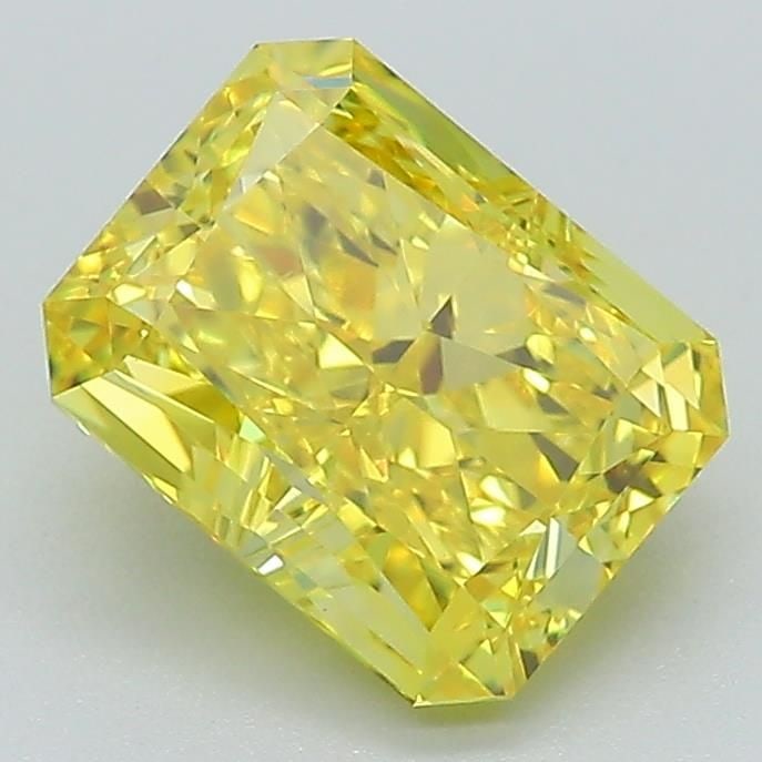 Loose Diamond - RADIANT 2.09ct Fancy Vivid Yellow VVS2: Loose Diamond - RADIANT 2.09ct Fancy Vivid Yellow VVS2 Source: This is a real non-mined Diamond that has been grown in a lab Shape: RADIANT Carats: 2.09 Color: Fancy Vivid Yellow Certification: IGI Vi