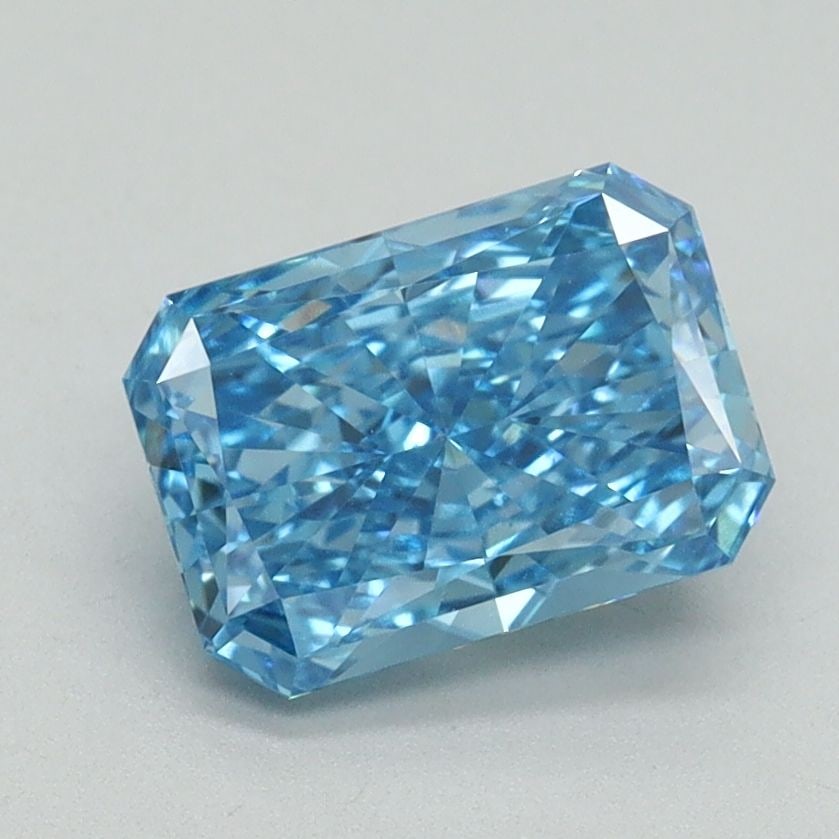 Loose Diamond - RADIANT 1.53ct Fancy Vivid Blue VS1: Loose Diamond - RADIANT 1.53ct Fancy Vivid Blue VS1 Source: This is a real non-mined Diamond that has been grown in a lab Shape: RADIANT Carats: 1.53 Color: Fancy Vivid Blue Certification: IGI Video: