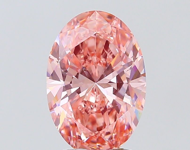 Loose Diamond - OVAL 3.0ct Fancy Vivid Pink VS1: Loose Diamond - OVAL 3.0ct Fancy Vivid Pink VS1 Source: This is a real non-mined Diamond that has been grown in a lab Shape: OVAL Carats: 3.0 Color: Fancy Vivid Pink Certification: IGI Video: