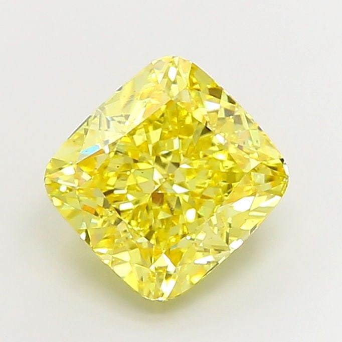 Loose Diamond - CUSHION MODIFIED 7.05ct Fancy Vivid Yellow VS2: Loose Diamond - CUSHION MODIFIED 7.05ct Fancy Vivid Yellow VS2 Source: This is a real non-mined Diamond that has been grown in a lab Shape: CUSHION MODIFIED Carats: 7.05 Color: Fancy Vivid Yellow Cert