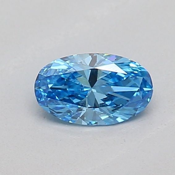 Loose Diamond - OVAL 0.17ct Fancy Vivid Blue VVS2: Loose Diamond - OVAL 0.17ct Fancy Vivid Blue VVS2 Source: This is a real non-mined Diamond that has been grown in a lab Shape: OVAL Carats: 0.17 Color: Fancy Vivid Blue Certification: IGI The Diamond