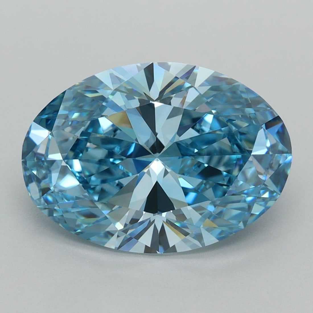 Loose Diamond - OVAL 4.06ct Fancy Vivid Blue VS1: Loose Diamond - OVAL 4.06ct Fancy Vivid Blue VS1 Source: This is a real non-mined Diamond that has been grown in a lab Shape: OVAL Carats: 4.06 Color: Fancy Vivid Blue Certification: IGI Video: