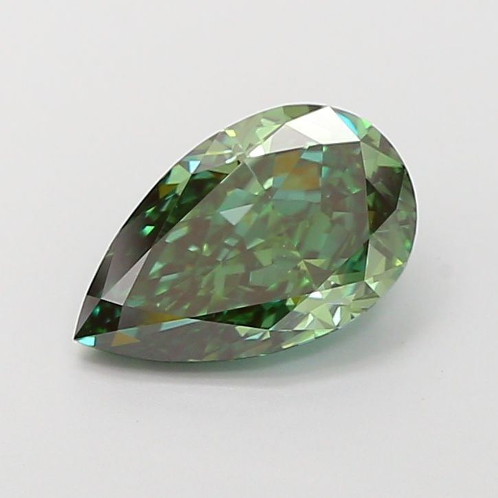 Loose Diamond - PEAR 3.04ct Fancy Vivid Green VVS2: Loose Diamond - PEAR 3.04ct Fancy Vivid Green VVS2 Source: This is a real non-mined Diamond that has been grown in a lab Shape: PEAR Carats: 3.04 Color: Fancy Vivid Green Certification: IGI Video: