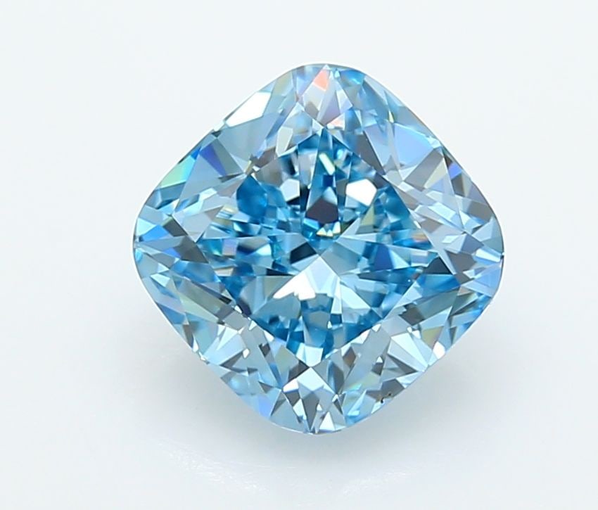 Loose Diamond - CUSHION MODIFIED 3.58ct Fancy Vivid Blue VVS2: Loose Diamond - CUSHION MODIFIED 3.58ct Fancy Vivid Blue VVS2 Source: This is a real non-mined Diamond that has been grown in a lab Shape: CUSHION MODIFIED Carats: 3.58 Color: Fancy Vivid Blue Certifi