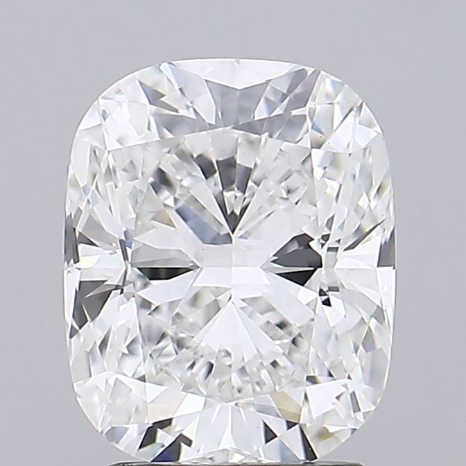 Loose Diamond - CUSHION MODIFIED 3.0ct E VVS2: Loose Diamond - CUSHION MODIFIED 3.0ct E VVS2 Source: This is a real non-mined Diamond that has been grown in a lab Shape: CUSHION MODIFIED Carats: 3.0 Color: E Clarity: VVS2 Certification: IGI Video: