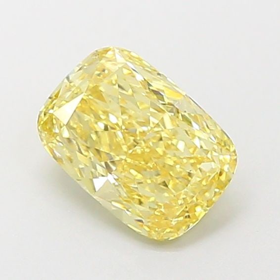 Loose Diamond - CUSHION MODIFIED 1.15ct Fancy Intense Yellow VS1: Loose Diamond - CUSHION MODIFIED 1.15ct Fancy Intense Yellow VS1 Source: This is a real non-mined Diamond that has been grown in a lab Shape: CUSHION MODIFIED Carats: 1.15 Color: Fancy Intense Yellow 
