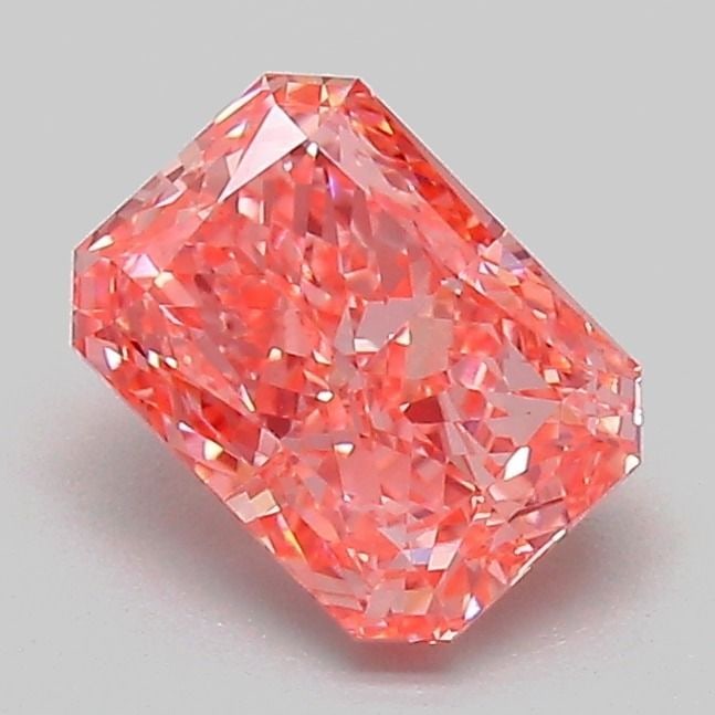 Loose Diamond - RADIANT 1.12ct Fancy Vivid Pink VS1: Loose Diamond - RADIANT 1.12ct Fancy Vivid Pink VS1 Source: This is a real non-mined Diamond that has been grown in a lab Shape: RADIANT Carats: 1.12 Color: Fancy Vivid Pink Certification: IGI Video: