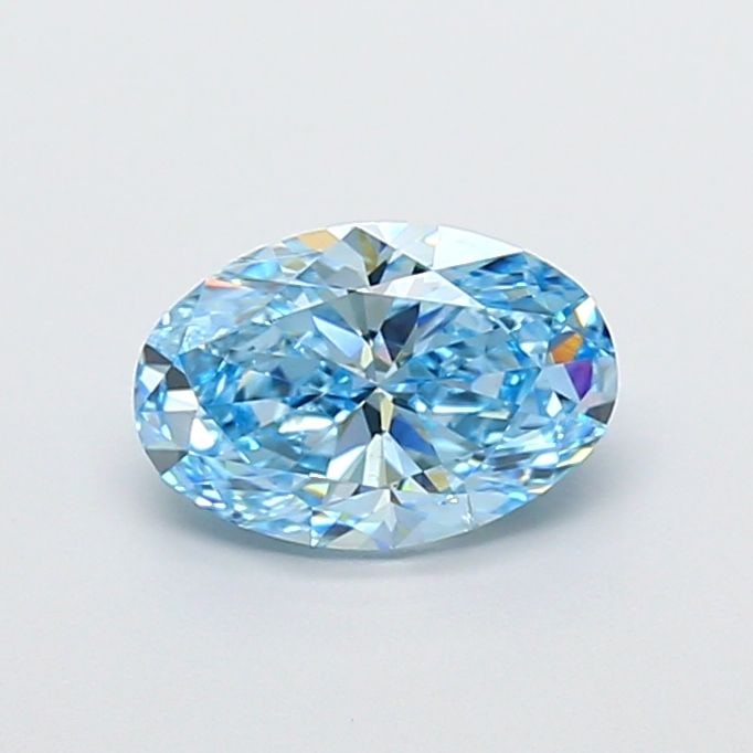 Loose Diamond - OVAL 1.58ct Fancy Vivid Blue SI1: Loose Diamond - OVAL 1.58ct Fancy Vivid Blue SI1 Source: This is a real non-mined Diamond that has been grown in a lab Shape: OVAL Carats: 1.58 Color: Fancy Vivid Blue Certification: IGI Video: