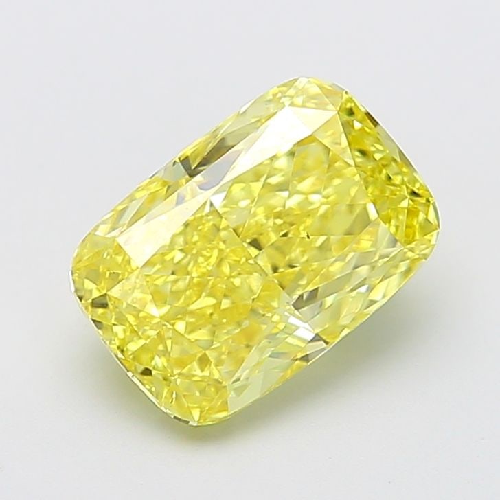 Loose Diamond - CUSHION MODIFIED 4.02ct Fancy Vivid Yellow VS2: Loose Diamond - CUSHION MODIFIED 4.02ct Fancy Vivid Yellow VS2 Source: This is a real non-mined Diamond that has been grown in a lab Shape: CUSHION MODIFIED Carats: 4.02 Color: Fancy Vivid Yellow Cert