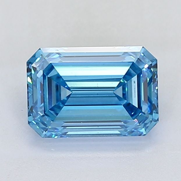 Loose Diamond - EMERALD 3.04ct Fancy Vivid Blue VS1: Loose Diamond - EMERALD 3.04ct Fancy Vivid Blue VS1 Source: This is a real non-mined Diamond that has been grown in a lab Shape: EMERALD Carats: 3.04 Color: Fancy Vivid Blue Certification: IGI Video: