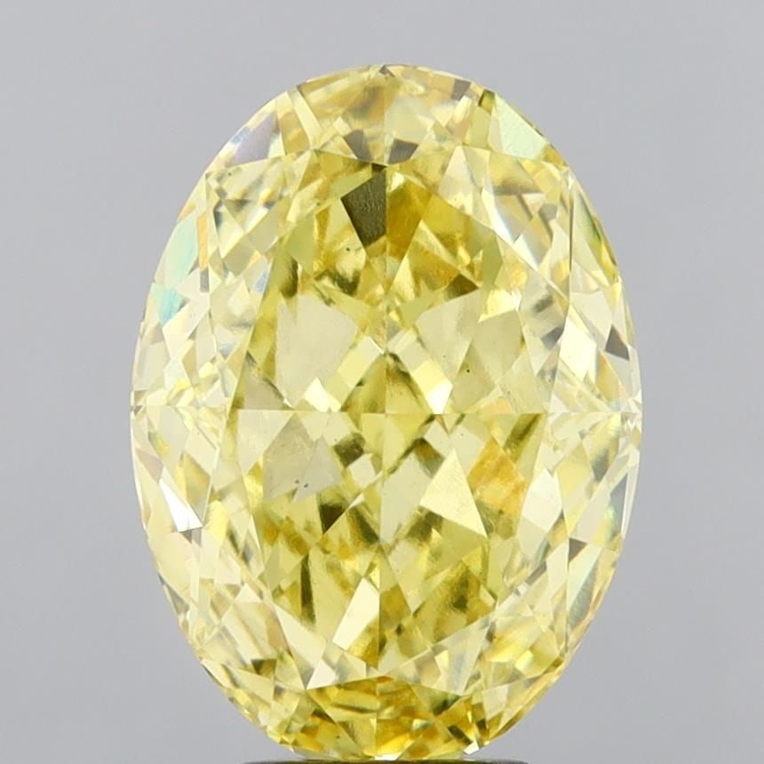 Loose Diamond - OVAL 6.09ct Fancy Intense Yellow VS2: Loose Diamond - OVAL 6.09ct Fancy Intense Yellow VS2 Source: This is a real non-mined Diamond that has been grown in a lab Shape: OVAL Carats: 6.09 Color: Fancy Intense Yellow Certification: IGI Video