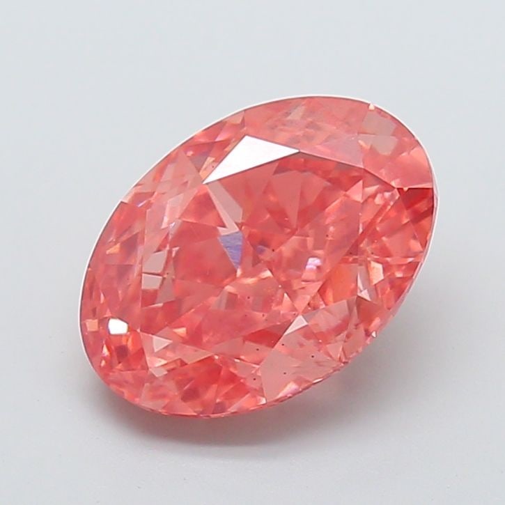 Loose Diamond - OVAL 5.32ct Fancy Vivid Pink VS2: Loose Diamond - OVAL 5.32ct Fancy Vivid Pink VS2 Source: This is a real non-mined Diamond that has been grown in a lab Shape: OVAL Carats: 5.32 Color: Fancy Vivid Pink Certification: IGI Video:
