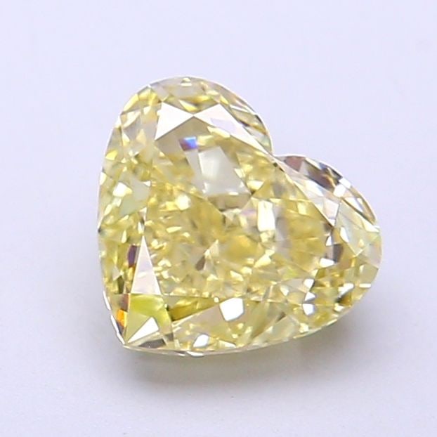 Loose Diamond - HEART 1.51ct Fancy Yellow VS1: Loose Diamond - HEART 1.51ct Fancy Yellow VS1 Source: This is a real non-mined Diamond that has been grown in a lab Shape: HEART Carats: 1.51 Color: Fancy Yellow Certification: IGI Video: