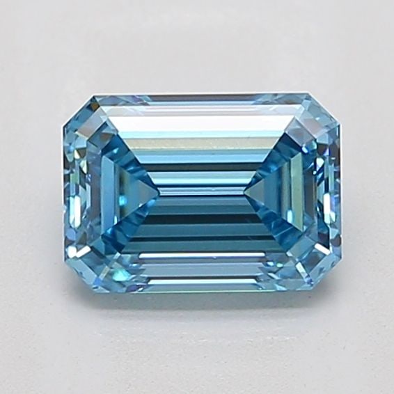 Loose Diamond - EMERALD 1.34ct Fancy Vivid Blue VS1: Loose Diamond - EMERALD 1.34ct Fancy Vivid Blue VS1 Source: This is a real non-mined Diamond that has been grown in a lab Shape: EMERALD Carats: 1.34 Color: Fancy Vivid Blue Certification: IGI Video: