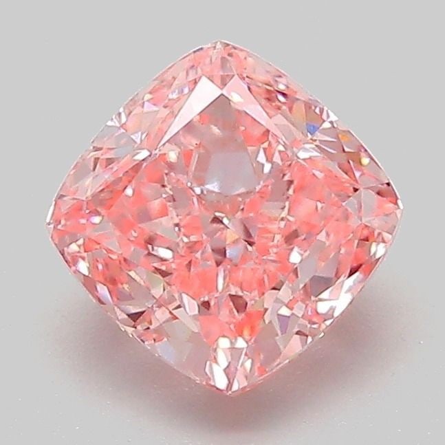 Loose Diamond - CUSHION MODIFIED 1.53ct Fancy Vivid Pink VS1: Loose Diamond - CUSHION MODIFIED 1.53ct Fancy Vivid Pink VS1 Source: This is a real non-mined Diamond that has been grown in a lab Shape: CUSHION MODIFIED Carats: 1.53 Color: Fancy Vivid Pink Certific